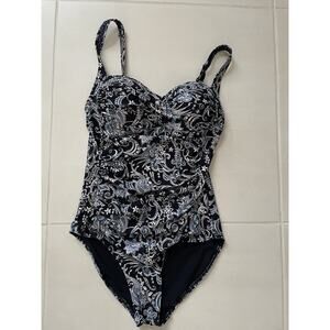 Niptuck Swim One Piece Swimsuit Floral Paisley Swimwear Summer Beach